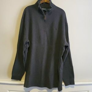 Polo by Ralph Lauren men's gray zip pullover